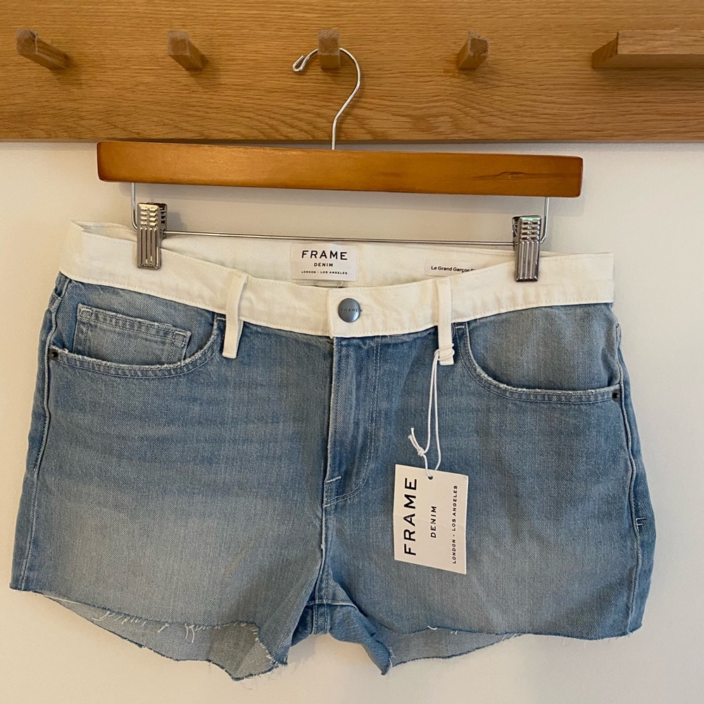 Frame Denim Le Grand Garcôn Shorts 28